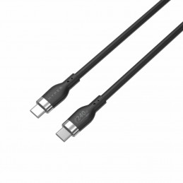 HYPER HJ4001BKGL USB-kaapeli 1 m USB 2.0 USB C musta