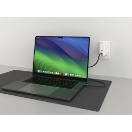 HYPER HJ4001BKGL USB-kaapeli 1 m USB 2.0 USB C musta