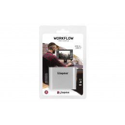 Kingston Technology WFS-USB keskitin USB 3.2 Gen 1 (3.1 Gen 1) Type-C 5000 Mbit s Hopea