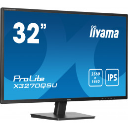 iiyama ProLite X3270QSU-B1 tietokoneen litteä näyttö 81,3 cm (32") 2560 x 1440 pikseliä Wide Quad HD LED musta