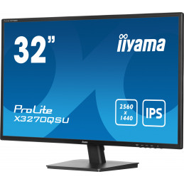 iiyama ProLite X3270QSU-B1 tietokoneen litteä näyttö 81,3 cm (32") 2560 x 1440 pikseliä Wide Quad HD LED musta