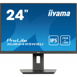 iiyama ProLite XUB2495WSU-B7 tietokoneen litteä näyttö 61 cm (24") 1920 x 1200 pikseliä 4K Ultra HD LED musta