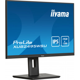 iiyama ProLite XUB2495WSU-B7 tietokoneen litteä näyttö 61 cm (24") 1920 x 1200 pikseliä 4K Ultra HD LED musta