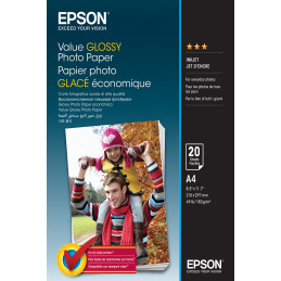 Epson Value Glossy Photo Paper - A4 - 20 Arkkia