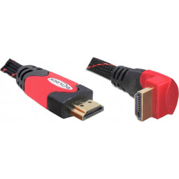 DeLOCK 5m HDMI HDMI-kaapeli HDMI-tyyppi A (vakio) musta, Punainen