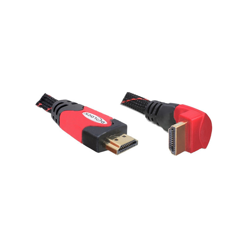 DeLOCK 5m HDMI HDMI-kaapeli HDMI-tyyppi A (vakio) musta, Punainen