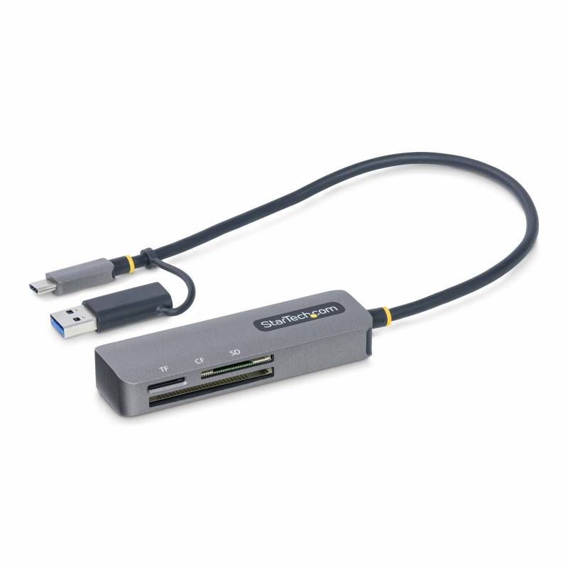 StarTech.com FCREADMICRO3V2 kortinlukija USB 3.2 Gen 1 (3.1 Gen 1) Type-C Harmaa