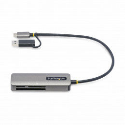 StarTech.com FCREADMICRO3V2 kortinlukija USB 3.2 Gen 1 (3.1 Gen 1) Type-C Harmaa