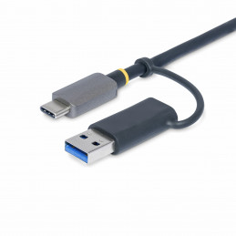 StarTech.com FCREADMICRO3V2 kortinlukija USB 3.2 Gen 1 (3.1 Gen 1) Type-C Harmaa