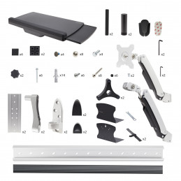 StarTech.com 2PASTSC-WALL-MOUNT säädettävä työtaso