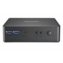 Shuttle NC40U barebone-tietokonerunko 0.84L sized PC musta 7305 Intel® SoC 1,1 GHz