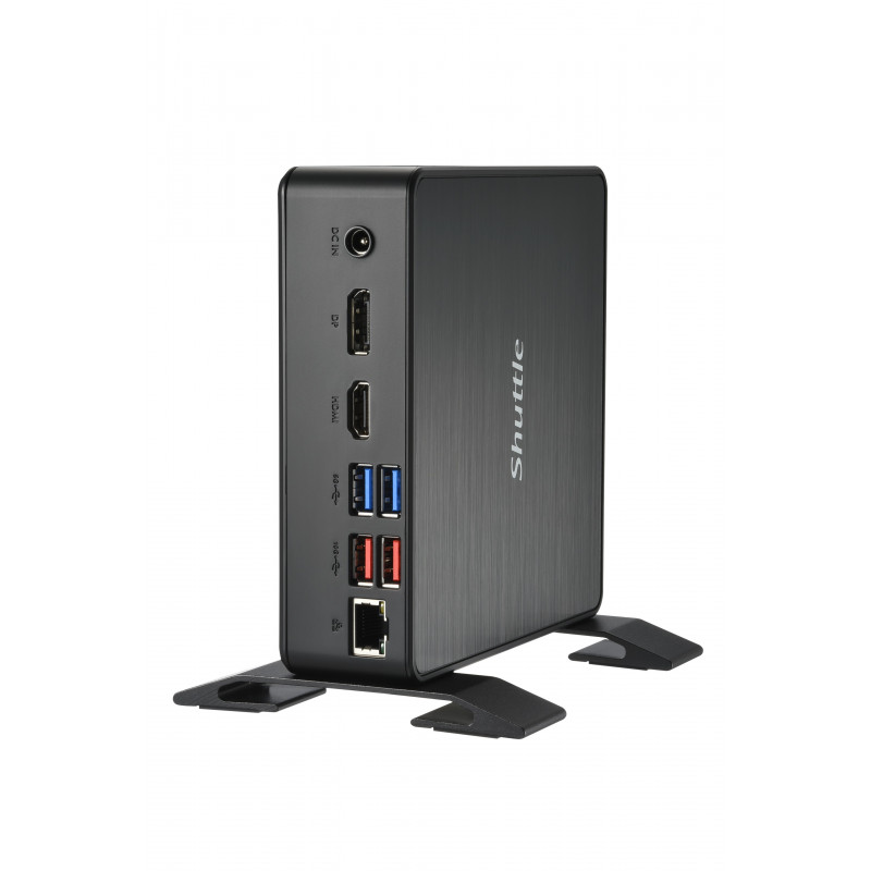 Shuttle NC40U3 barebone-tietokonerunko 0.84L sized PC musta i3-1215U Intel® SoC