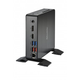 Shuttle NC40U3 barebone-tietokonerunko 0.84L sized PC musta i3-1215U Intel® SoC