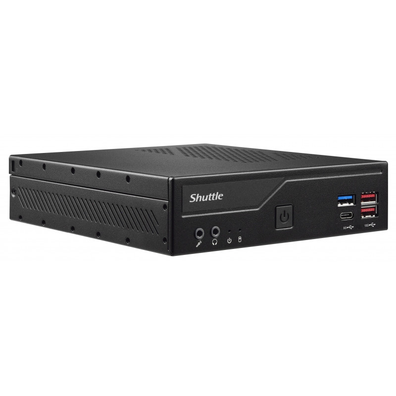 Shuttle DH670V2 barebone-tietokonerunko 1.35L kokoinen PC musta Intel H670 LGA 1700