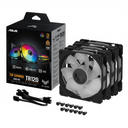 ASUS TUF Gaming TR120 ARGB Reverse Fan - Triple Pack Tietokonekotelo Tuuletin 12 cm musta