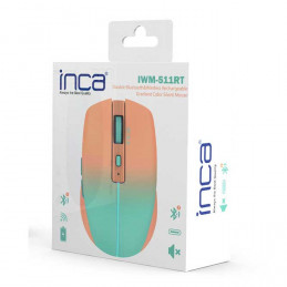 Inca IWM-511RT hiiri Oikeakätinen RF Wireless + Bluetooth + USB Type-C Optinen 1600 DPI