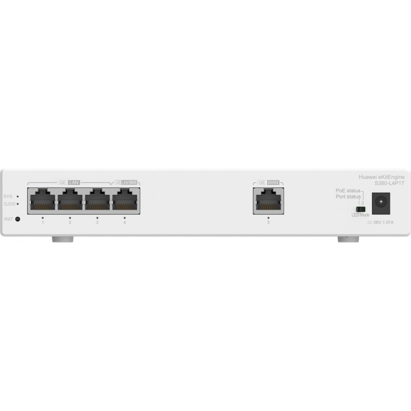 Huawei S380-L4P1T Gigabit Ethernet (10 100 1000) Power over Ethernet -tuki Harmaa