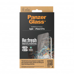 PanzerGlass Screen Protector iPhone 2023 6.1 Pro Ultra-Wide Fit w. EasyAligner Kirkas näytönsuoja Apple 1 kpl