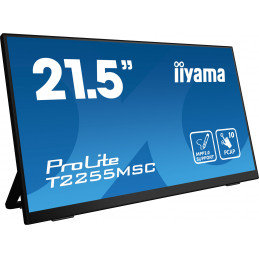 iiyama ProLite T2255MSC-B1 tietokoneen litteä näyttö 54,6 cm (21.5") 1920 x 1080 pikseliä Full HD LCD Kosketusnäyttö musta