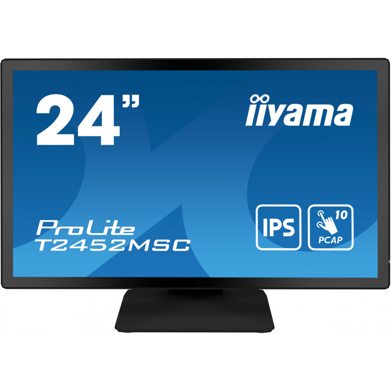 iiyama ProLite T2452MSC-B1 tietokoneen litteä näyttö 60,5 cm (23.8") 1920 x 1080 pikseliä Full HD LCD Kosketusnäyttö