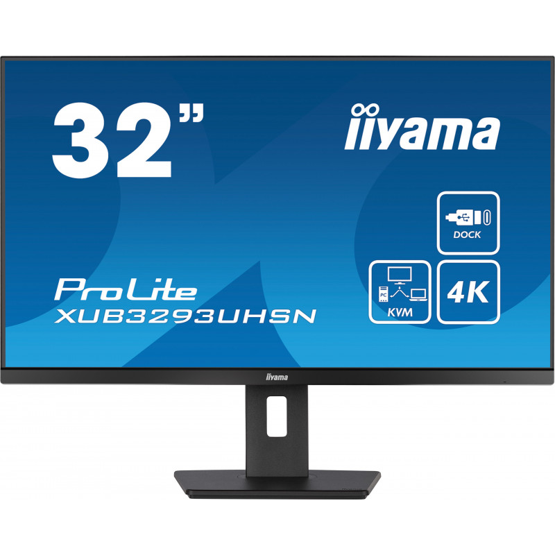 iiyama ProLite XUB3293UHSN-B5 tietokoneen litteä näyttö 80 cm (31.5") 3840 x 2160 pikseliä 4K Ultra HD LCD musta