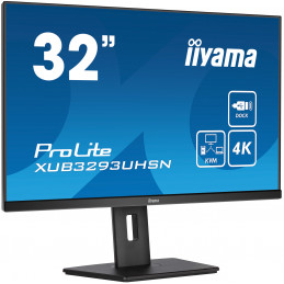 iiyama ProLite XUB3293UHSN-B5 tietokoneen litteä näyttö 80 cm (31.5") 3840 x 2160 pikseliä 4K Ultra HD LCD musta