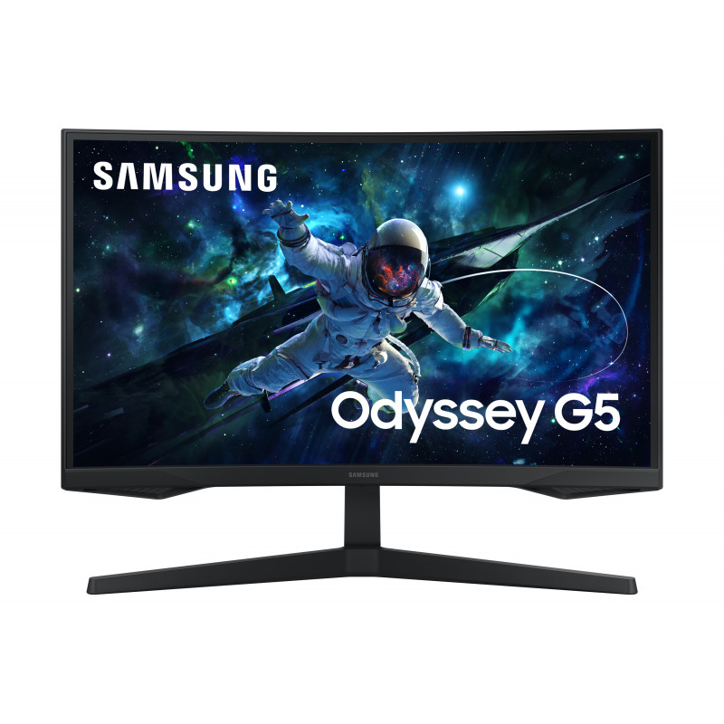 Samsung Odyssey G5 G55C tietokoneen litteä näyttö 68,6 cm (27") 2560 x 1440 pikseliä Wide Quad HD LED musta