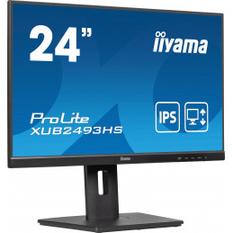 iiyama ProLite XUB2493HS-B6 tietokoneen litteä näyttö 60,5 cm (23.8") 1920 x 1080 pikseliä Full HD LED musta