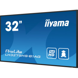 iiyama ProLite Digitaalinen litteä infotaulu 81,3 cm (32") LCD Wi-Fi 500 cd m² Full HD musta Sisäänrakennettu prosessori