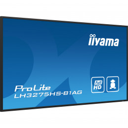 iiyama ProLite Digitaalinen litteä infotaulu 81,3 cm (32") LCD Wi-Fi 500 cd m² Full HD musta Sisäänrakennettu prosessori