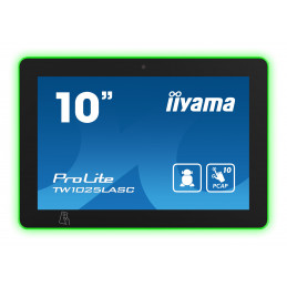 iiyama TW1025LASC-B1PNR infonäyttö Kioskimalli 25,6 cm (10.1") LED Wi-Fi 450 cd m² HD musta Kosketusnäyttö Sisäänrakennettu