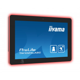 iiyama TW1025LASC-B1PNR infonäyttö Kioskimalli 25,6 cm (10.1") LED Wi-Fi 450 cd m² HD musta Kosketusnäyttö Sisäänrakennettu