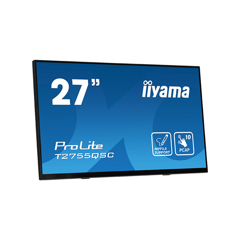 iiyama ProLite T2755QSC-B1 tietokoneen litteä näyttö 68,6 cm (27") 2560 x 1440 pikseliä Full HD LCD Kosketusnäyttö musta