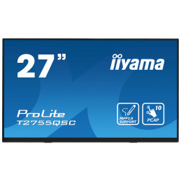 iiyama ProLite T2755QSC-B1 tietokoneen litteä näyttö 68,6 cm (27") 2560 x 1440 pikseliä Full HD LCD Kosketusnäyttö musta