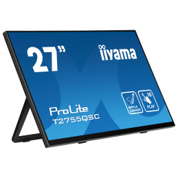 iiyama ProLite T2755QSC-B1 tietokoneen litteä näyttö 68,6 cm (27") 2560 x 1440 pikseliä Full HD LCD Kosketusnäyttö musta