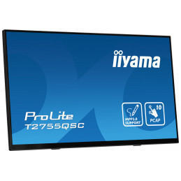 iiyama ProLite T2755QSC-B1 tietokoneen litteä näyttö 68,6 cm (27") 2560 x 1440 pikseliä Full HD LCD Kosketusnäyttö musta