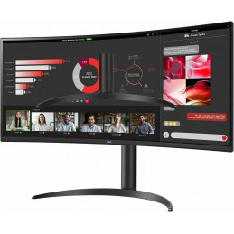 LG UW 34WR55QC-B.AEU tietokoneen litteä näyttö 86,4 cm (34") 3440 x 1440 pikseliä Wide Quad HD LED musta