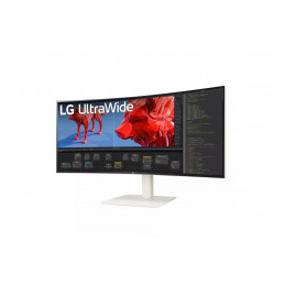 LG 38WR85QC-W tietokoneen litteä näyttö 96,5 cm (38") 3840 x 1600 pikseliä UltraWide Quad HD LCD Valkoinen