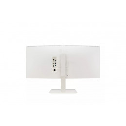 LG 38WR85QC-W tietokoneen litteä näyttö 96,5 cm (38") 3840 x 1600 pikseliä UltraWide Quad HD LCD Valkoinen