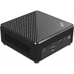 MSI Cubi N ADL-007DE Intel® N N100 4 GB DDR4-SDRAM 128 GB SSD Windows 11 Pro Mini PC musta