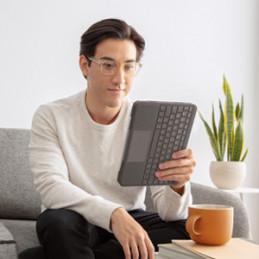 Logitech Folio Touch Harmaa Smart Connector QWERTY Pohjoismainen