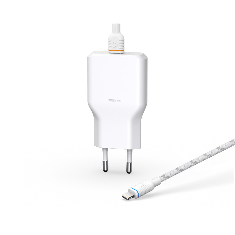 Unisynk Lightning Charger Kit EU PD 36W Slim White