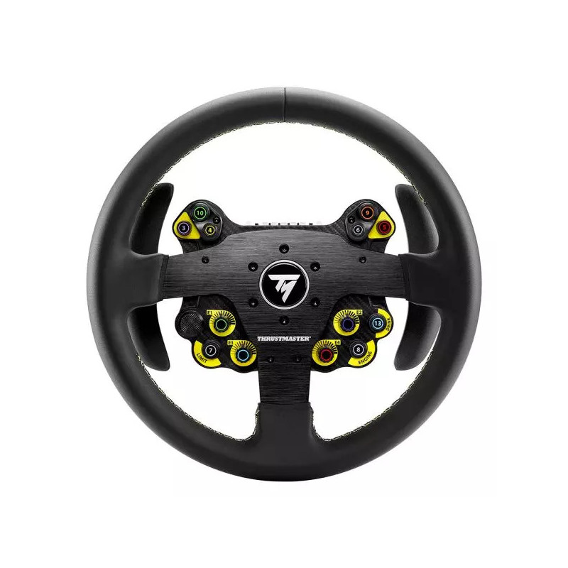 Thrustmaster Evo Racing 32R Leather musta, Keltainen Ohjauspyörä PC, PlayStation 4, PlayStation 5, Xbox, Xbox One