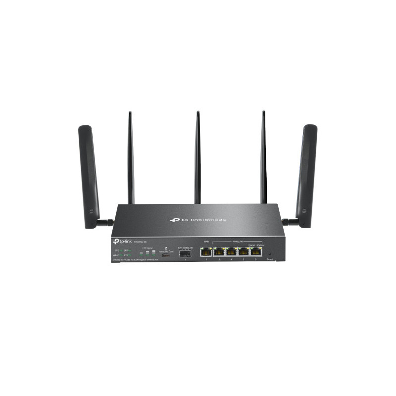 TP-Link Omada ER706W-4G langaton reititin Gigabitti Ethernet Kaksitaajuus (2,4 GHz 5 GHz) musta