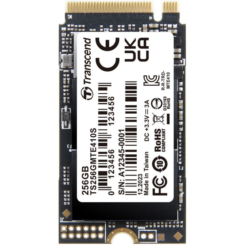 Transcend PCIe SSD 410S M.2 256 GB PCI Express 4.0 NVMe 3D NAND