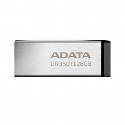 ADATA UR350 USB-muisti 128 GB USB A-tyyppi 3.2 Gen 1 (3.1 Gen 1) musta, Hopea