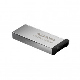 ADATA UR350 USB-muisti 128 GB USB A-tyyppi 3.2 Gen 1 (3.1 Gen 1) musta, Hopea