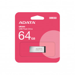 ADATA UR350 USB-muisti 64 GB USB A-tyyppi 3.2 Gen 1 (3.1 Gen 1) musta