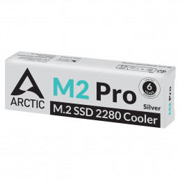 ARCTIC M2 Pro (Silver) M.2 NVMe SSD Jäähdytyslevy jäähdytin Hopea 1 kpl