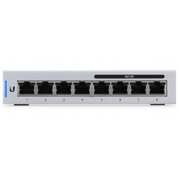 Ubiquiti UniFi US-8-60W Hallittu L2 Gigabit Ethernet (10 100 1000) Power over Ethernet -tuki Harmaa